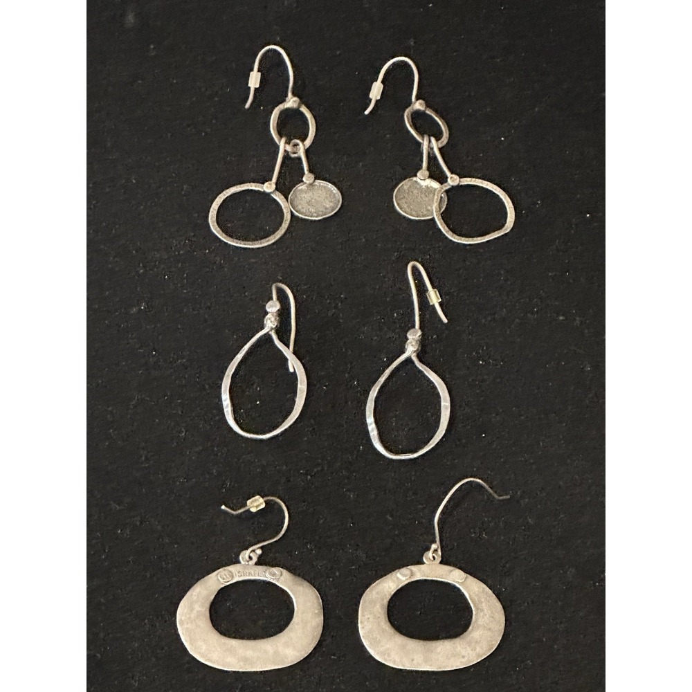 vintage‎ silpada earrings Lot Of 3